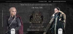 O site "A Song of Ice and Data" que prevê a sobrevivência dos personagens de Game of Thrones