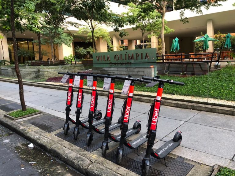 Patinetes elétricos são lançados pela Uber