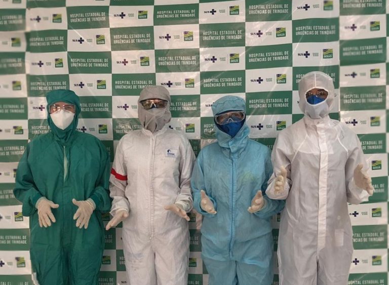 Hospital de Urgências de Trindade recebe novos EPIs para proteger equipe no atendimento a infectados