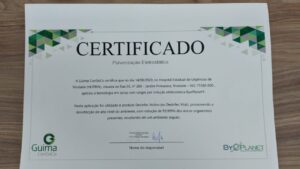 Processo de pulverização eletrostática no Hutrin - Foto: Divulgação