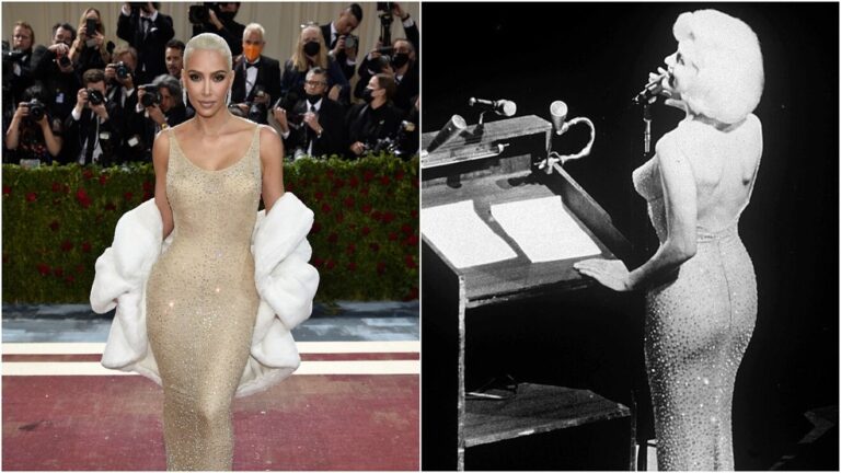 Kim Kardashian usa vestido de MaKim Kardashian usa vestido de Marilyn Monroe de 1962rilyn Monroe de 1962