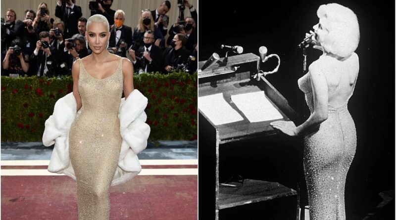 Kim Kardashian usa vestido de MaKim Kardashian usa vestido de Marilyn Monroe de 1962rilyn Monroe de 1962