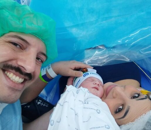 Andressa e Guilherme se presentearam com rinoplastia e logo depois a família aumentou