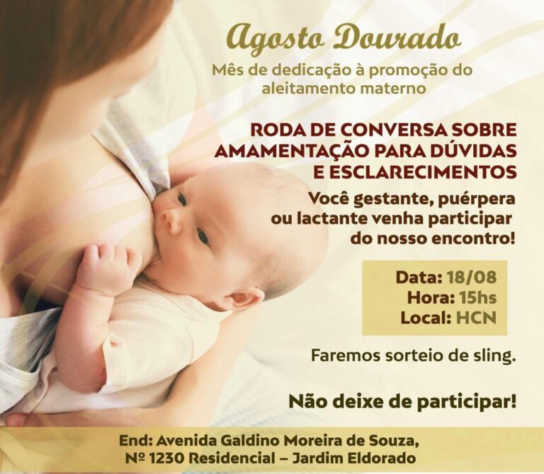 HCN promove roda de conversa sobre amamentação