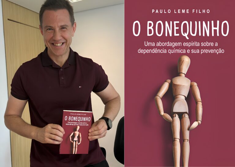 Paulo Leme Filho e seu novo livro O Bonequinho que fala sobre a doença do alcoolismo e as diversas formas terapêuticas.