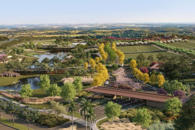 O condomínio Lago di Vino da construtora Abitte Urbanismo