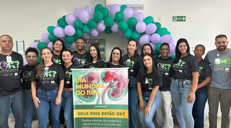 Semana de conscientização sobre saúde renal na Policlínica Estadual da Região Nordeste – Posse, destacando a importância da prevenção e do diagnóstico precoce das doenças renais.