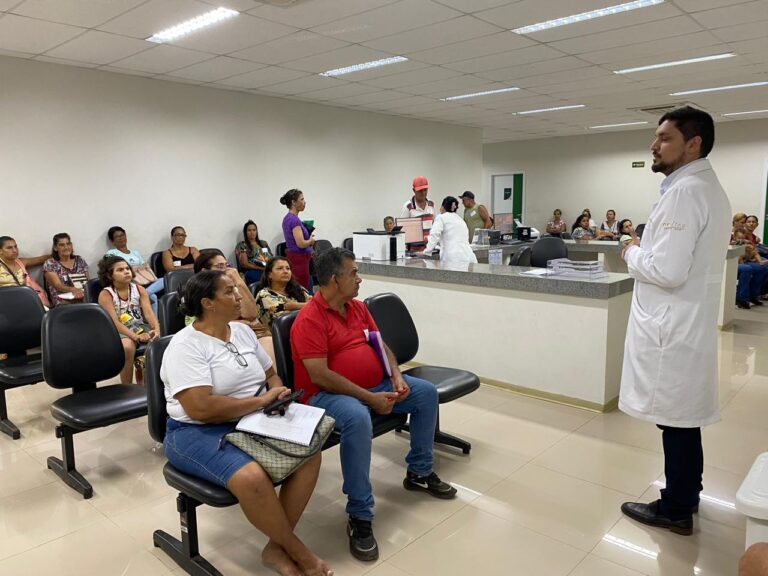 Evento realizado na Policlínica Estadual da Região do Entorno – Formosa, para conscientizar sobre a tuberculose e a importância do tratamento adequado. Unidade gerida pelo Instituto de Medicina, Estudos e Desenvolvimento - IMED