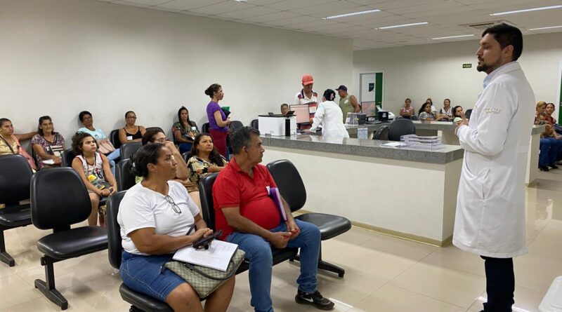Evento realizado na Policlínica Estadual da Região do Entorno – Formosa, para conscientizar sobre a tuberculose e a importância do tratamento adequado. Unidade gerida pelo Instituto de Medicina, Estudos e Desenvolvimento - IMED