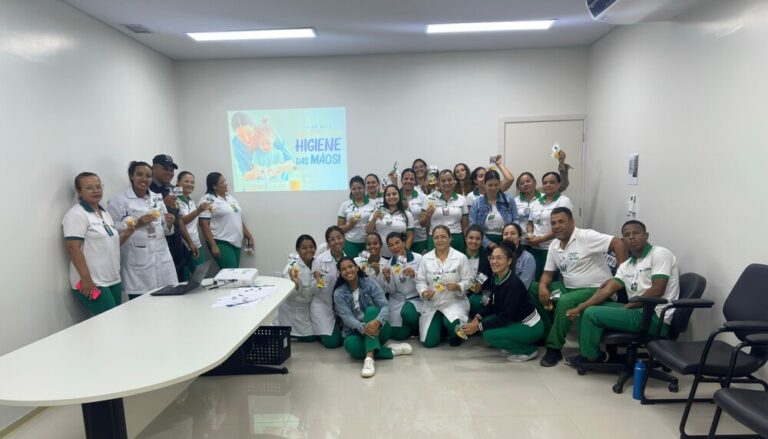 Higienização das mãos vira tema de dinâmica educativa na Policlínica de Posse
