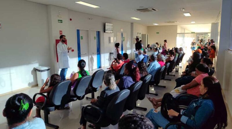 Palestra na Policlínica Estadual da Região Nordeste II – Posse sobre câncer renal, com foco no diagnóstico precoce e prevenção.